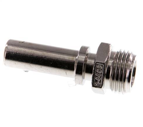 G 1/2'' Macho x 13mm Llave de manguera de acero inoxidable con collarín de seguridad DIN 2817
