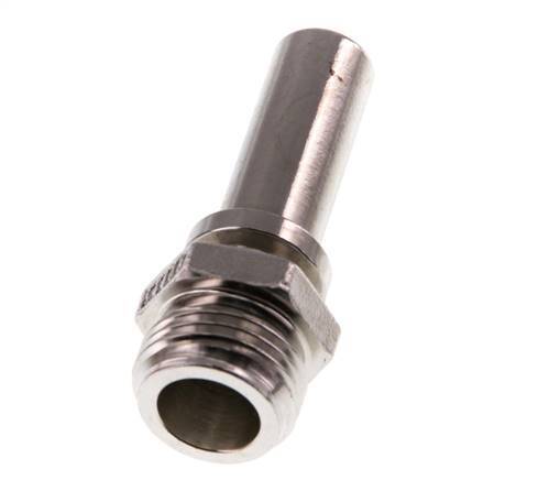 G 1/2'' Macho x 13mm Llave de manguera de acero inoxidable con collarín de seguridad DIN 2817
