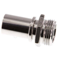 G 1'' Macho x 25mm Llave de manguera de acero inoxidable con collarín de seguridad DIN 2817