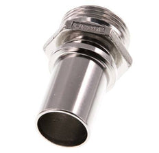G 1'' Macho x 25mm Llave de manguera de acero inoxidable con collarín de seguridad DIN 2817