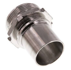 G 1 1/2'' Macho x 38mm Llave de manguera de acero inoxidable con collarín de seguridad DIN 2817
