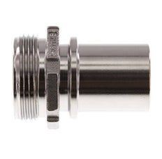 G 1 1/4'' Macho x 32mm Llave de manguera de acero inoxidable con collarín de seguridad DIN 2817