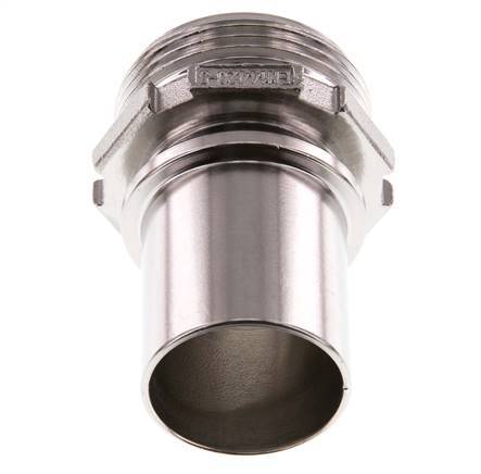 G 1 1/4'' Macho x 32mm Llave de manguera de acero inoxidable con collarín de seguridad DIN 2817