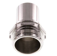 G 1 1/4'' Macho x 32mm Llave de manguera de acero inoxidable con collarín de seguridad DIN 2817