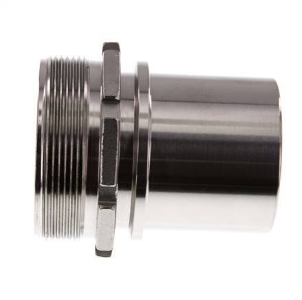G 2 1/2'' Macho x 63mm Llave de manguera de acero inoxidable con collarín de seguridad DIN 2817