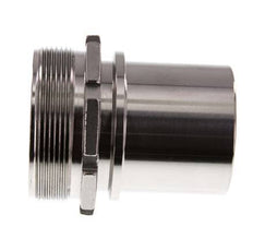 G 2 1/2'' Macho x 63mm Llave de manguera de acero inoxidable con collarín de seguridad DIN 2817