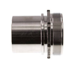 G 3'' Macho x 75mm Llave de manguera de acero inoxidable con collarín de seguridad DIN 2817