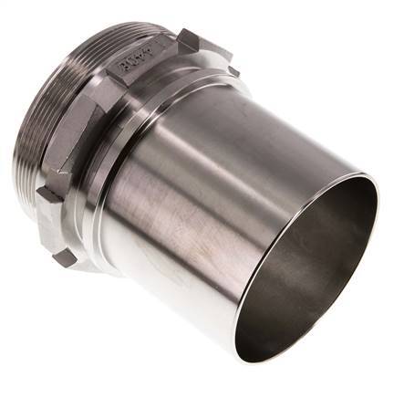 G 4'' Macho x 100mm Llave de manguera de acero inoxidable con collarín de seguridad DIN 2817