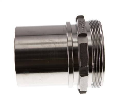 G 4'' Macho x 100mm Llave de manguera de acero inoxidable con collarín de seguridad DIN 2817