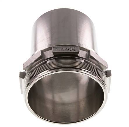 G 4'' Macho x 100mm Llave de manguera de acero inoxidable con collarín de seguridad DIN 2817