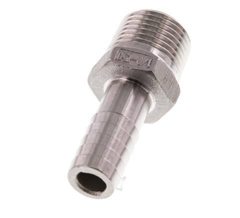 R 1/2'' Macho x 13mm Llave de manguera de acero inoxidable 16 Bar