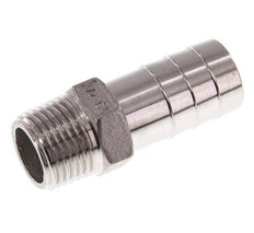 R 1/2'' Macho x 19mm Llave de manguera de acero inoxidable 16 Bar