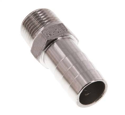 R 1/2'' Macho x 19mm Llave de manguera de acero inoxidable 16 Bar