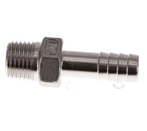 R 1/4'' Macho x 9mm Llave de manguera de acero inoxidable 16 Bar