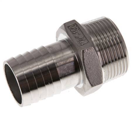 R 1 1/4'' Macho x 32mm Llave de manguera de acero inoxidable 16 Bar