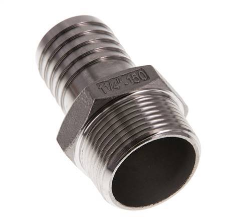 R 1 1/4'' Macho x 32mm Llave de manguera de acero inoxidable 16 Bar