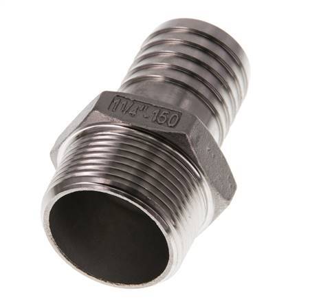 R 1 1/4'' Macho x 32mm Llave de manguera de acero inoxidable 16 Bar