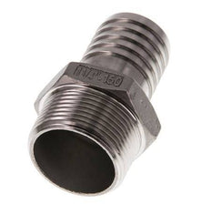R 1 1/4'' Macho x 32mm Llave de manguera de acero inoxidable 16 Bar