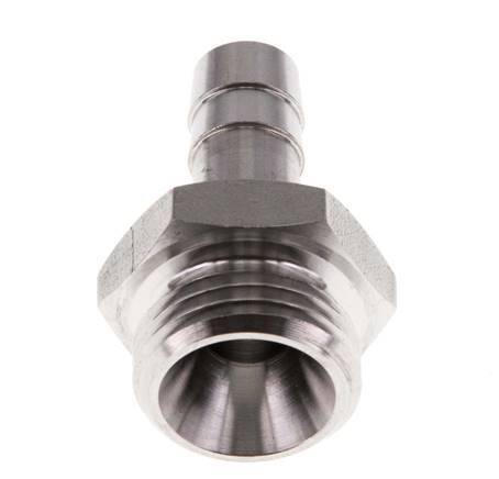 G 1/2'' Macho x 10mm Llave de manguera de acero inoxidable 40 Bar