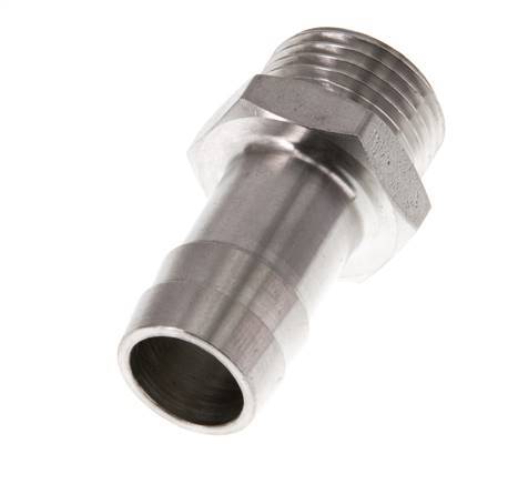 G 1/2'' Macho x 16mm Llave de manguera de acero inoxidable 40 Bar