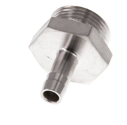 G 3/4'' Macho x 9mm Llave de manguera de acero inoxidable 40 Bar