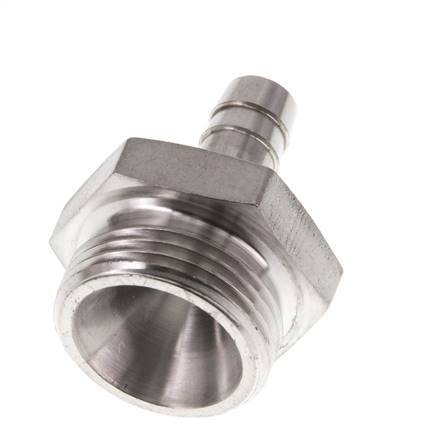 G 3/4'' Macho x 9mm Llave de manguera de acero inoxidable 40 Bar