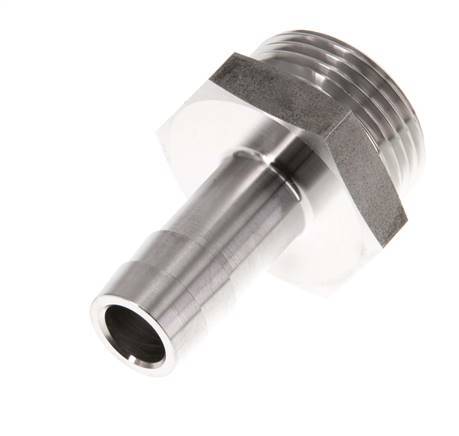 G 3/4'' Macho x 13mm Llave de manguera de acero inoxidable 40 Bar