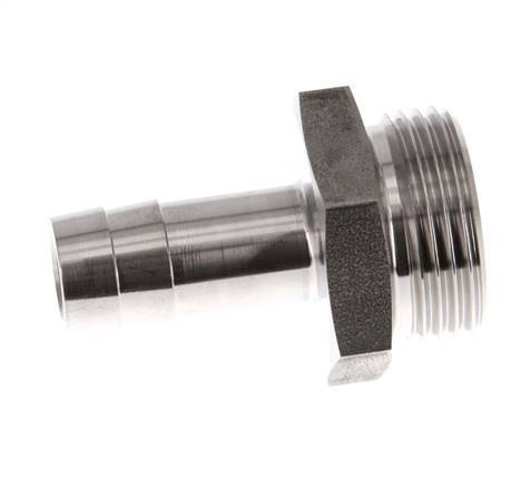 G 3/4'' Macho x 13mm Llave de manguera de acero inoxidable 40 Bar