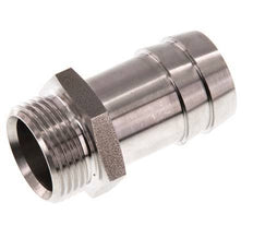 G 3/4'' Macho x 25mm Llave de manguera de acero inoxidable 40 Bar