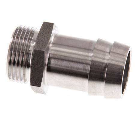 G 3/4'' Macho x 25mm Llave de manguera de acero inoxidable 40 Bar