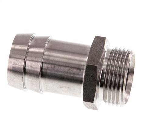 G 3/4'' Macho x 25mm Llave de manguera de acero inoxidable 40 Bar
