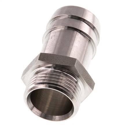 G 3/4'' Macho x 25mm Llave de manguera de acero inoxidable 40 Bar