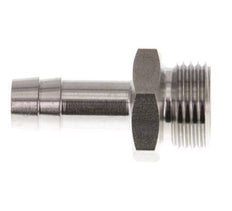 G 3/8'' Macho x 9mm Llave de manguera de acero inoxidable 40 Bar