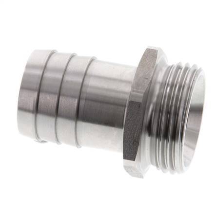 G 1'' Macho x 25mm Llave de manguera de acero inoxidable 40 Bar
