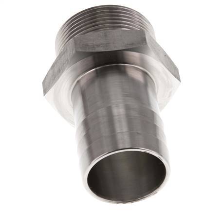 G 1 1/2'' Macho x 38mm Llave de manguera de acero inoxidable 40 Bar