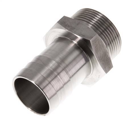 G 1 1/2'' Macho x 38mm Llave de manguera de acero inoxidable 40 Bar