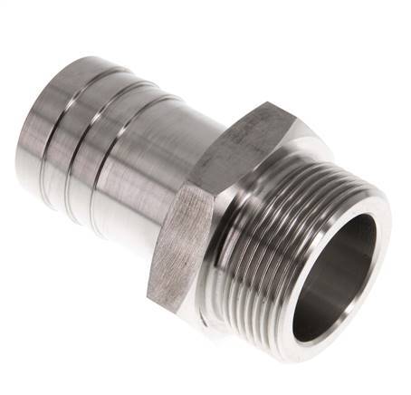 G 1 1/2'' Macho x 38mm Llave de manguera de acero inoxidable 40 Bar
