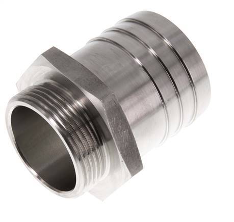 G 1 1/2'' Macho x 50mm Llave de manguera de acero inoxidable 40 Bar