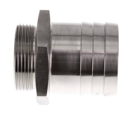 G 1 1/2'' Macho x 50mm Llave de manguera de acero inoxidable 40 Bar