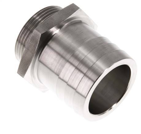 G 1 1/2'' Macho x 50mm Llave de manguera de acero inoxidable 40 Bar