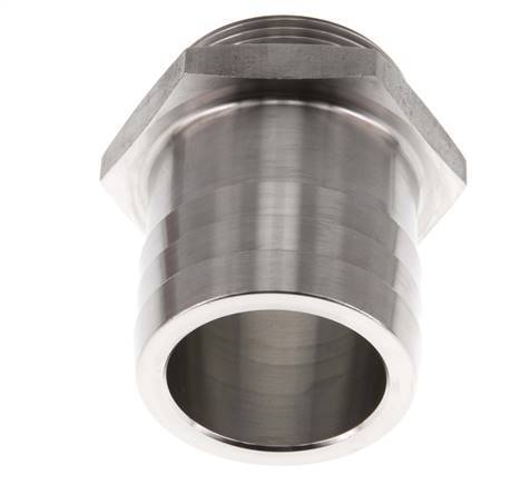 G 1 1/2'' Macho x 50mm Llave de manguera de acero inoxidable 40 Bar