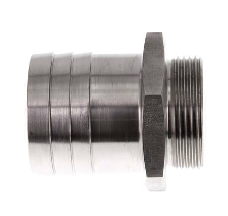G 1 1/2'' Macho x 50mm Llave de manguera de acero inoxidable 40 Bar