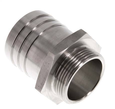 G 1 1/2'' Macho x 50mm Llave de manguera de acero inoxidable 40 Bar