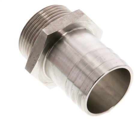 G 1 1/4'' Macho x 38mm Llave de manguera de acero inoxidable 40 Bar