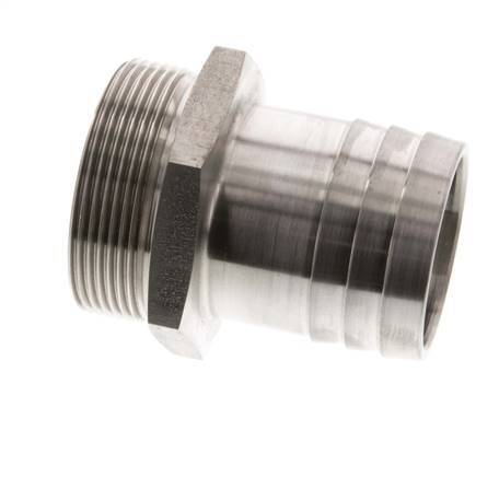G 2'' Macho x 50mm Llave de manguera de acero inoxidable 40 Bar
