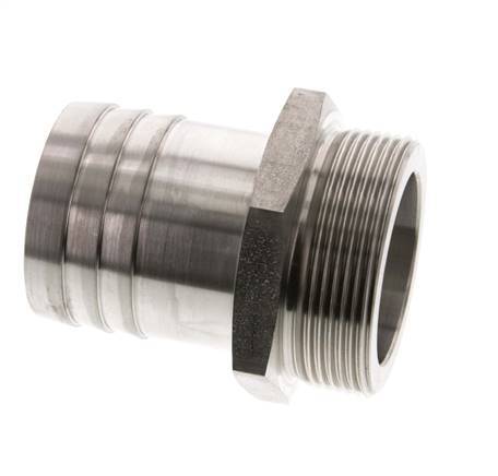 G 2'' Macho x 50mm Llave de manguera de acero inoxidable 40 Bar