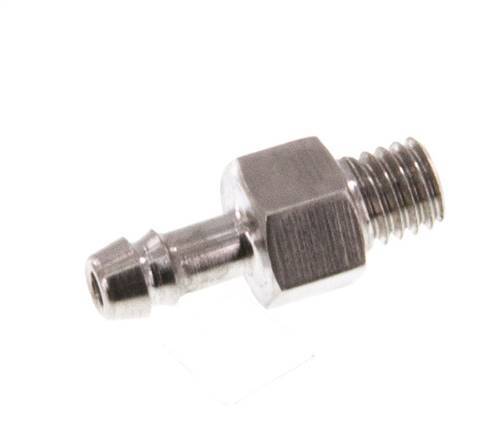 M3 Macho x 2mm Acero inoxidable Llave de manguera 40 Bar