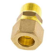 R 1/2'' Macho x 16mm Racor de compresión recto de latón 76 Bar DIN EN 1254-2