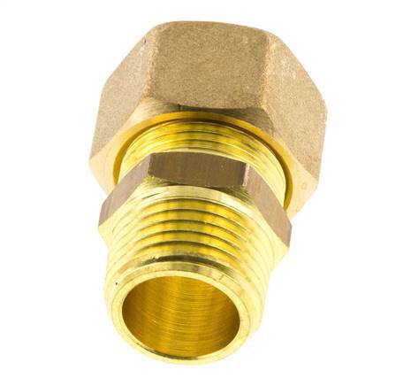 R 1/2'' Macho x 16mm Racor de compresión recto de latón 76 Bar DIN EN 1254-2