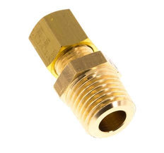 R 1/4'' Macho x 5mm Racor de compresión recto de latón 150 Bar DIN EN 1254-2